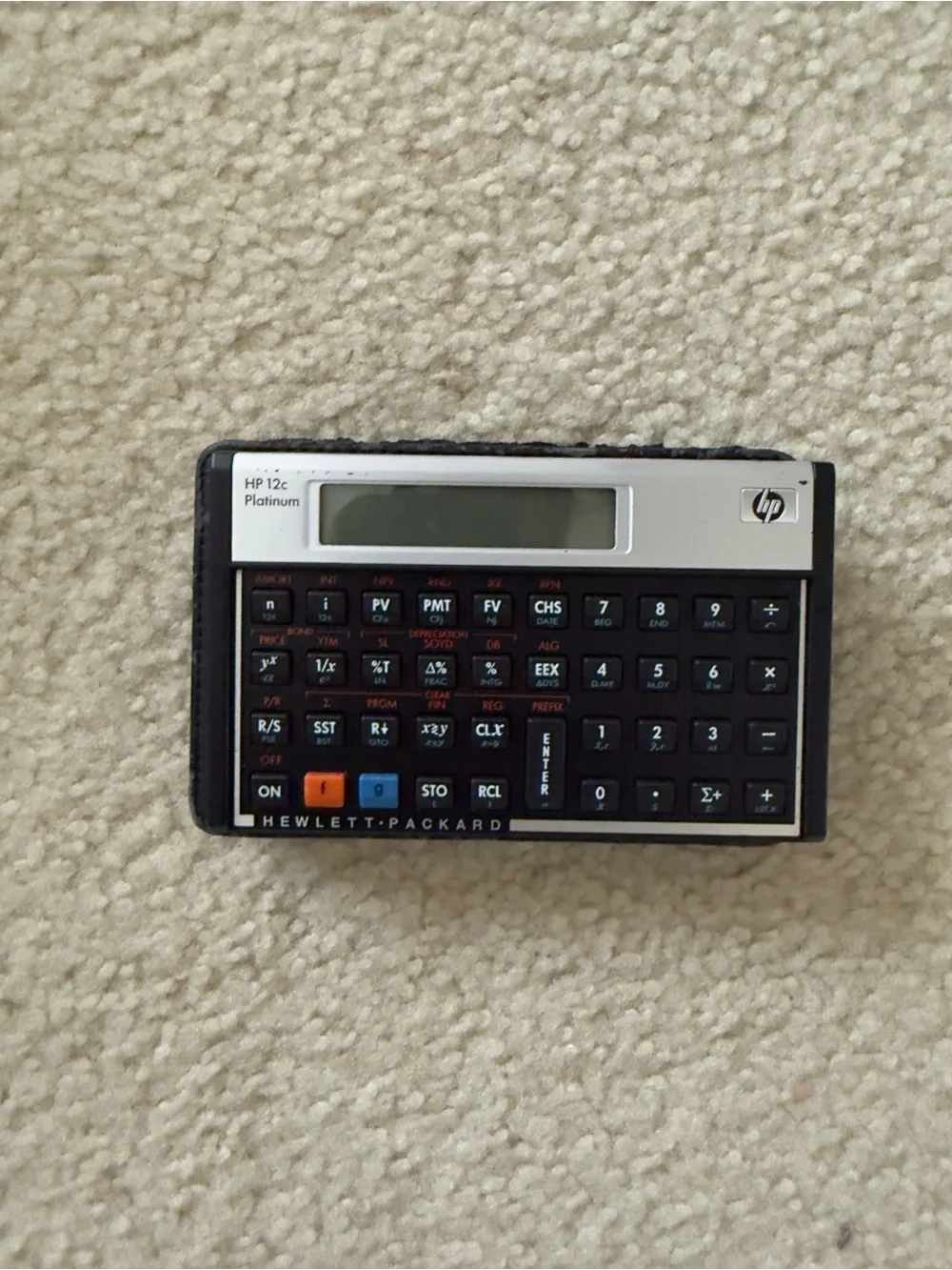 HP 12c FINANCIAL CALCULATOR WITH LEATHER SLEEVE (+ 2 free calculators) 50% OFF